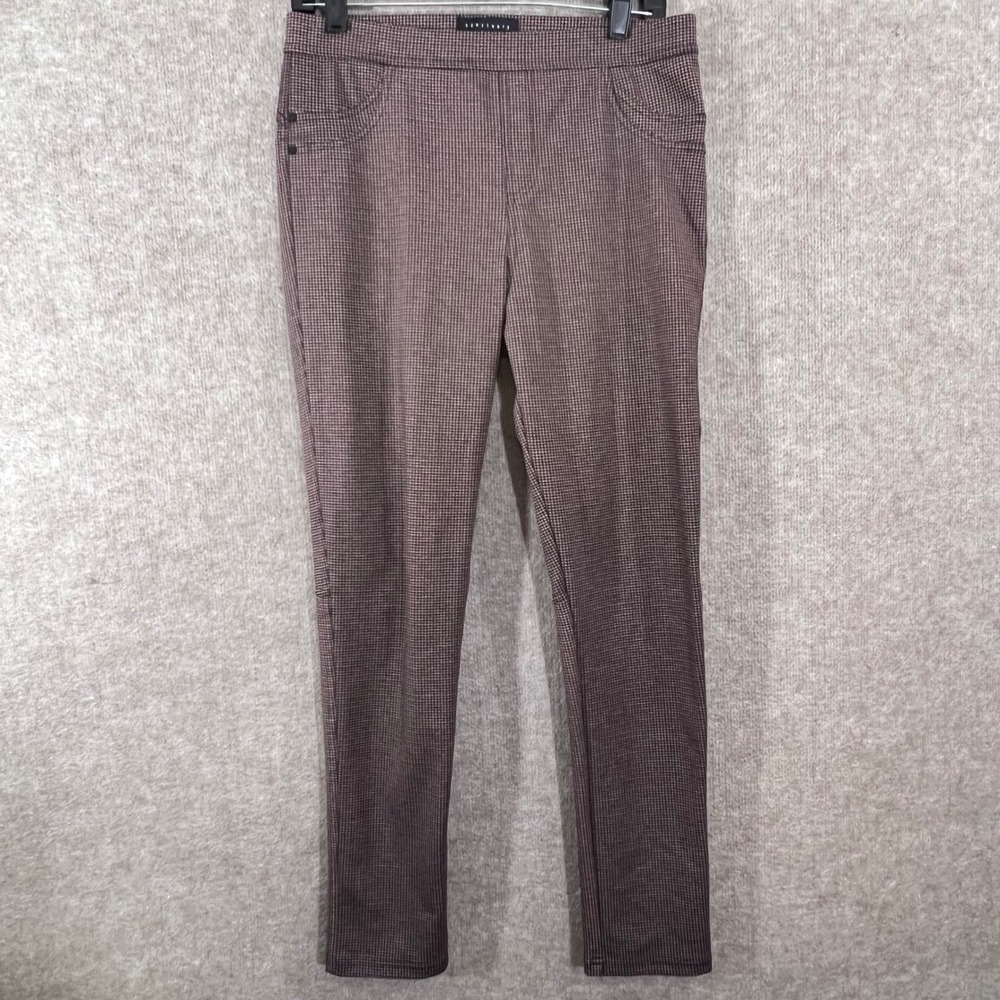 Sanctuary Plaid Leggings Women Large Stretchy Dark Academia Minimalist